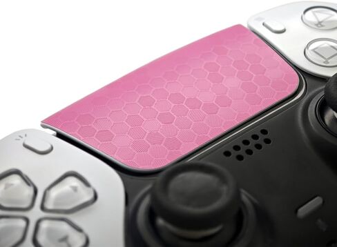 Touchpad Protector PS5 Dualsense/Edge Enhanced Texture Skin Compatible with PlayStation 5 Dualsense/Edge (Broken Diamonds - Black, PS5DualSense(2pcs)) in Saudi Arabia