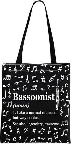 MINIGIU Bassoonist Gift Bassoonist Appreciation Gift Bassoon Lover Gift Bassoon Tote Bag for Bassoon Player in Saudi Arabia