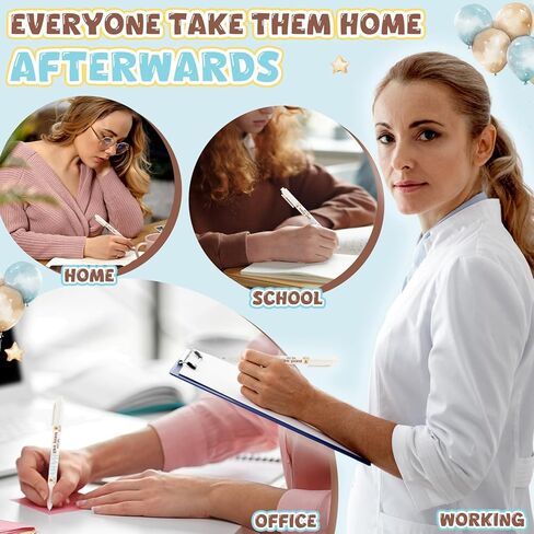 60 قطعة من أقلام استحمام الطفل هدايا الحفلات بالجملة للضيوف الفتيات والأولاد ألعاب محايدة تكشف عن الجنس هدايا استحمام الطفل هدايا تذكارية لوازم حقائب الهدايا (زهرية) in Kuwait