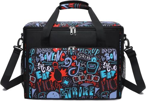 2 حقيبة بولينج للكرة قابلة للتحويل، أكياس كرات بولينج مزدوجة لمستلزمات البولينج، حقيبة إكسسوارات البولينج مع حقيبة أحذية، حامل الكرة، حقيبة حمل لمعدات البولينج، هدايا البولينج للنساء in Kuwait
