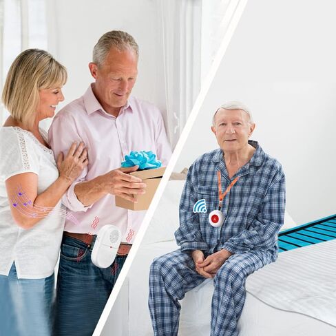 إنذار السرير CallToU لمرضى الخرف المسنين مراقبة نظام رعاية التبول في الفراش للمراهقين المصابين بالشلل والخرف مع صوت عالٍ وجهاز استقبال اهتزاز قوي in Kuwait