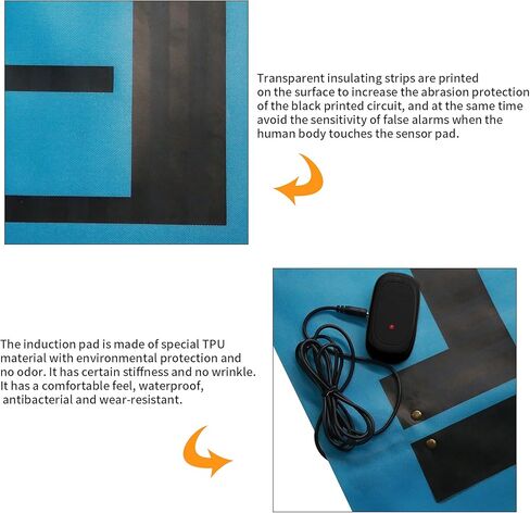 إنذار السرير CallToU لمرضى الخرف المسنين مراقبة نظام رعاية التبول في الفراش للمراهقين المصابين بالشلل والخرف مع صوت عالٍ وجهاز استقبال اهتزاز قوي in Kuwait