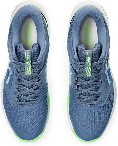 حذاء كرة طائرة للرجال من ASICS Netburner Ballistic FlyteFoam Mid Top 3، مقاس 12.5، أزرق داكن/Waterscape in Saudi Arabia