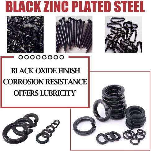 Hilitchi 410-Pcs [8-Size] 304 Stainless Steel Spring Lock Washer Assortment Set - Size Included: M2 M2.5 M3 M4 M5 M6 M8 M10 in Saudi Arabia