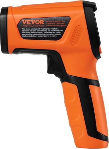 مقياس حرارة بالأشعة تحت الحمراء VEVOR، -40 درجة فهرنهايت ~ 2732 درجة فهرنهايت مسدس درجة حرارة ليزر مزدوج غير ملامس، مسدس درجة حرارة محمول بالأشعة تحت الحمراء وانبعاث قابل للتعديل لصهر المعادن/الطبخ/فرن البيتزا/المحرك (ليس للإنسان) in Kuwait