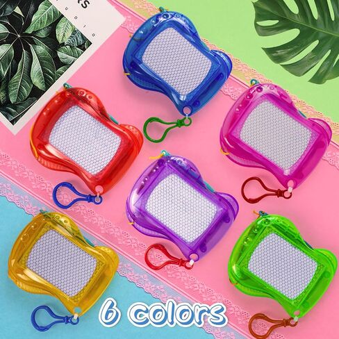 22 Pack Mini Magnetic Drawing Board(6 Colors), Kids Party Favors Backpack Keychain Doodle Drawing Boards, Erasable Sketch and Board Writing Pad for Boys Girls Classroom Supplies Goodie Bag Fillers in Kuwait