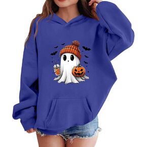 Halloween Hoodie for Girls Cute Pumpkin Sweatshirt Casual Fall Pullover Long Sleeve Top in Kuwait