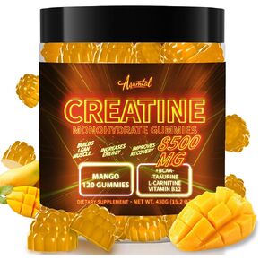 Creatine Monohydrate Gummies Complex 8500 MG for Men & Women, Creatine Monohydrate Supplement for Muscle Growth, Strength & Energy Support, Pre Workout Gummies 120 Count Blueberry in Saudi Arabia