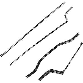 Chcury1 Dashboard Trim Sticker Strip Navigation Panel Cover LHD For Audi S4 RS4 A4 B9 A5 2017-2019 Carbon Fiber+Epoxy Coating(Soft) Forged Pattern in Kuwait