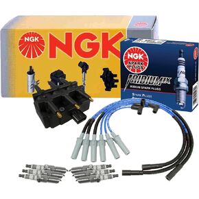 NGK DIS Ignition Coil Wires & 6 Iridium IX Spark Plugs Kit For Wrangler 3.8 V6 in Kuwait