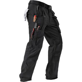 IGOLUMON Men's Stretch Tactical Pants, Ripstop Cargo Pants Outdoor Lightweight EDC Hiking Work Pants with 10 Pockets in Kuwait