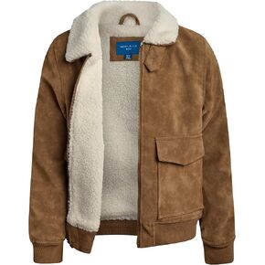 Perry Ellis Boys Bomber Jacket - Lightweight Insulated Faux Memory Windbreaker Jacket for Boys with Cozy Sherpa Collar (8-18) in Kuwait