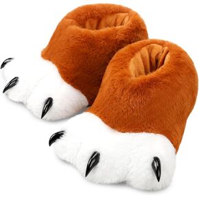 Cosplay Animal Paw Slippers Cat Bear Panda Wolf Dog Fox Feet Claw Shoes Furry Boots for Adults Costume Accessories in Kuwait