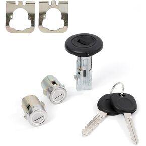 اسطوانة قفل مفتاح الإشعال مع 2 أقفال الباب متوافقة مع GMC Sierra Savana Yukon XL 1500 2500 3500 Cadillac Escalade Buick2007-2014 Chevy Silverado Suburdan Select Models in Saudi Arabia