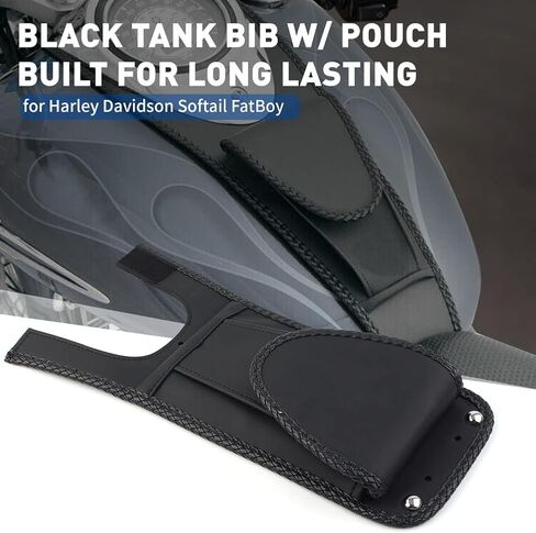 Three T Gas Fuel Tank Bib Pouch Bag Cover for for Harley Softail FLST FLSTN FLSTF FLSTC FLSTS, FXST FXSTB FXSTI FXSTS FXSTC in Saudi Arabia