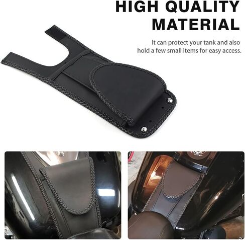 Three T Gas Fuel Tank Bib Pouch Bag Cover for for Harley Softail FLST FLSTN FLSTF FLSTC FLSTS, FXST FXSTB FXSTI FXSTS FXSTC in Saudi Arabia
