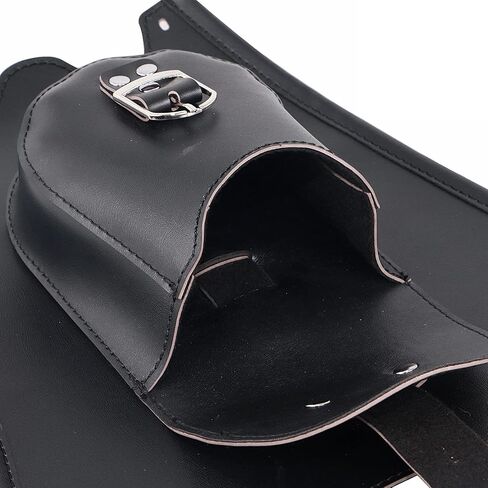 PU Leather Gas Tank Bag Cover Pad Bib مع حقيبة لوحة خزان الوقود من Harley Fatboy Heritage Springer Flsts flstn Black in Kuwait