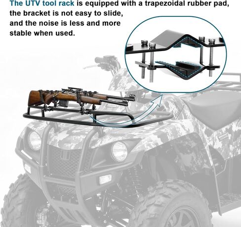 رف مسدس واحد مزدوج لـ ATV UTV ، حامل ATV Gun Universal لصيد بندقية ، القوس ، المجرفة ، الفأس ، متوافق مع عربة الجولف ، دراجة الصيد ، سكوتر التنقل in Saudi Arabia