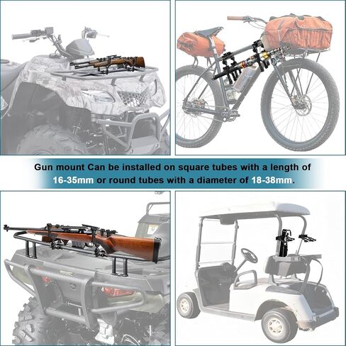 رف مسدس واحد مزدوج لـ ATV UTV ، حامل ATV Gun Universal لصيد بندقية ، القوس ، المجرفة ، الفأس ، متوافق مع عربة الجولف ، دراجة الصيد ، سكوتر التنقل in Saudi Arabia