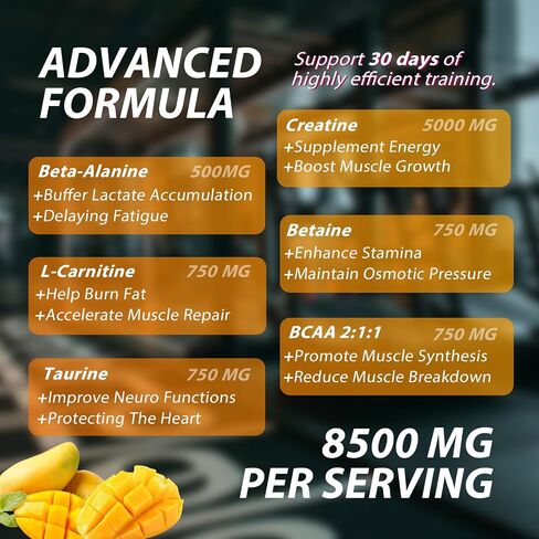 Creatine Monohydrate Gummies Complex 8500 MG for Men & Women, Creatine Monohydrate Supplement for Muscle Growth, Strength & Energy Support, Pre Workout Gummies 120 Count Blueberry in Saudi Arabia