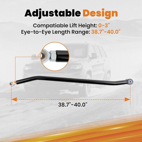 maXpeedingrods 0-3" Adjustable Track Bar for Ram 2500 3500 2003-2013 in Saudi Arabia