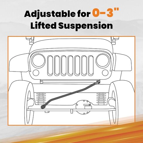maXpeedingrods 0-3" Adjustable Track Bar for Ram 2500 3500 2003-2013 in Saudi Arabia