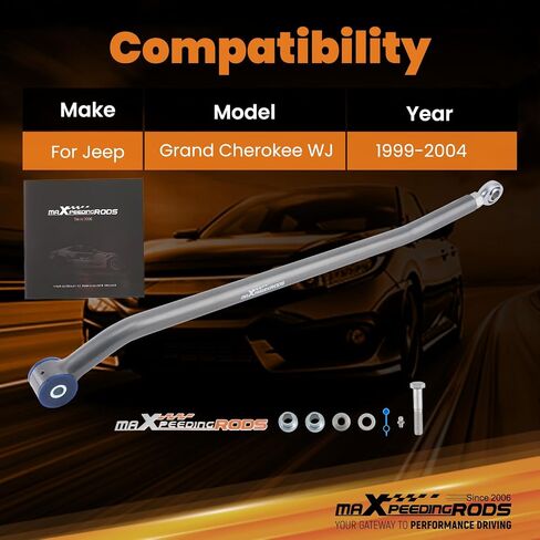 MaxPeedingRods شريط المسار القابل للتعديل الأمامي لجيب جراند شيروكي 1999-2004 in Saudi Arabia