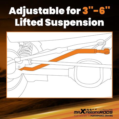 MaxPeedingRods شريط المسار القابل للتعديل الأمامي لجيب جراند شيروكي 1999-2004 in Saudi Arabia