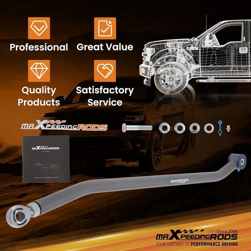 MaxPeedingRods شريط المسار القابل للتعديل الأمامي لجيب جراند شيروكي 1999-2004 in Saudi Arabia