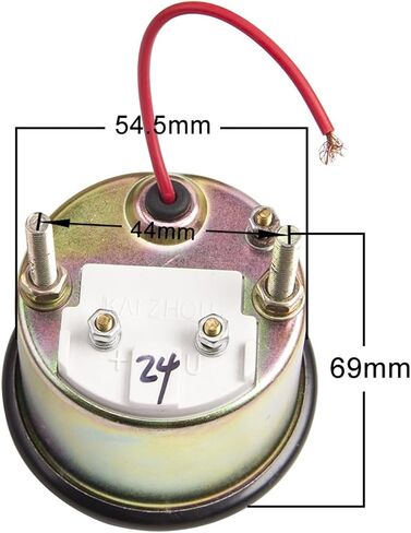 55MM 12v 24v Diesel Engine Water Temperature Gauge Meter with Backlight Generator Parts Accessories(24V) in Saudi Arabia