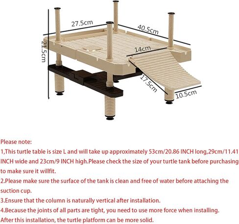 ATB-GIFT منصة تشمس السلحفاة الكبيرة، رصيف عائم لخزان السلحفاة، رصيف السلحفاة مع غلاف أخضر، الشبت الأخضر والمصاصة (الحجم: L) in Kuwait