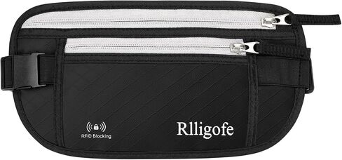 Money Belt for Travel Women and Men Hidden - Slim RFID Blocking Travel Wallet with Secure Anti-Theft Pouch, Passport Holder for Passport, Credit Cards, Cash Under Clothes in Saudi Arabia
