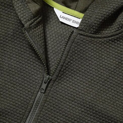 Lands' End Boys Texture Knit Zip Up Hoodie in Saudi Arabia