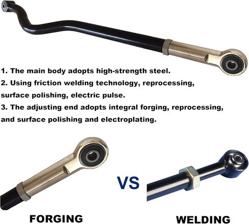Rear Adjustable Heavy Duty Track Bar For 0-6" Suspension Lift For 2007-2018 Jeep Wrangler JK in Saudi Arabia