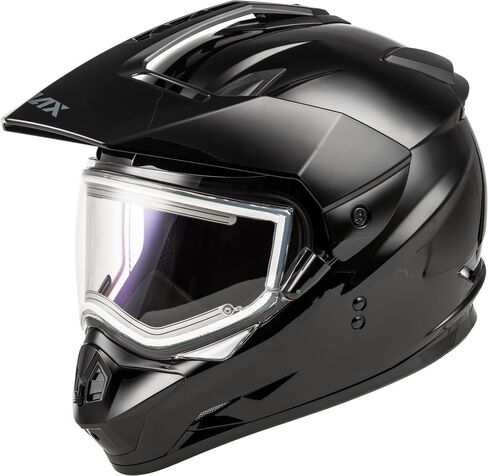 GMAX GM-11S Electric Shield Snow Helmet (Matte Black, 3X-Large) - FMVSS 218 Approved in Saudi Arabia