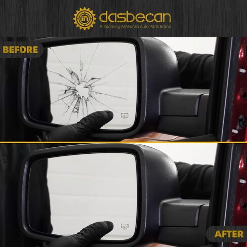 Dasbecan Driver Side Mirror متوافقة مع 2014-2018 RAM 1500 ، 2019-2022 1500 كلاسيكي المرآة اليسرى مع الزجاج المسخن الطاقة ، طي يدوي ، مستشعر مؤقت يستبدل 68462819AA in Saudi Arabia