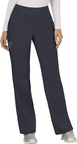 Cherokee Scrub Set for Women, Mock Wrap Top & Mid Rise Straight Leg Pant, Ultra Soft 2-Way Stretch Medical Uniform - CK00040C in Saudi Arabia