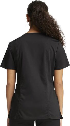Cherokee Scrub Set for Women, Mock Wrap Top & Mid Rise Straight Leg Pant, Ultra Soft 2-Way Stretch Medical Uniform - CK00040C in Saudi Arabia