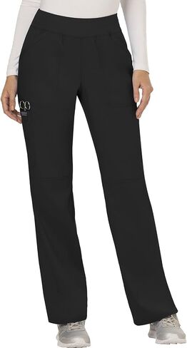 Cherokee Scrub Set for Women, Mock Wrap Top & Mid Rise Straight Leg Pant, Ultra Soft 2-Way Stretch Medical Uniform - CK00040C in Saudi Arabia