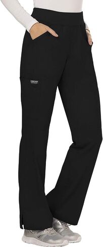 Cherokee Scrub Set for Women, Mock Wrap Top & Mid Rise Straight Leg Pant, Ultra Soft 2-Way Stretch Medical Uniform - CK00040C in Saudi Arabia