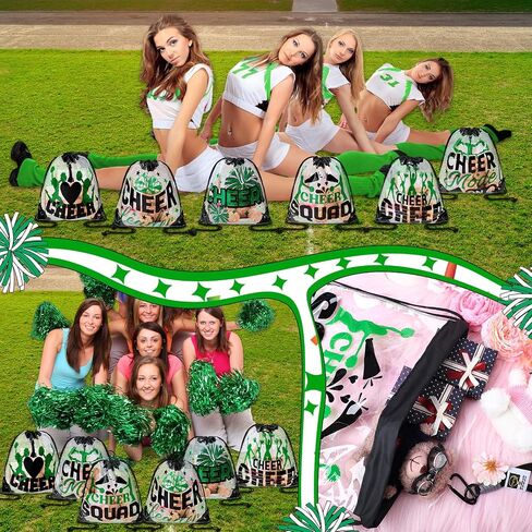24 PCS CHEER CHEPREDSPACK BACKSPACK CLEAR PVC CHEERLEADER GAM VACS GAMS HISTER FOR Sports Team Team Women Women (Blue) in Saudi Arabia