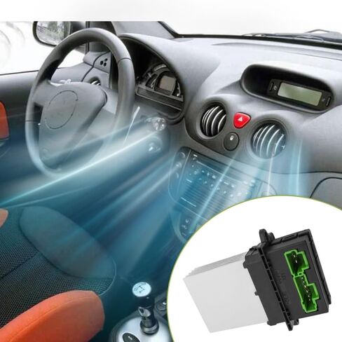 مكيف الهواء منفاخ السخان محرك المقاوم ، استبدل 6441L2 ، 7701048390 ، 7701207718 ، متوافق مع Renault Clio 1.5L DCI Diesel 2005-2012 ، 6+2 دبابيس ، 1 PC (مع سلكين) in Saudi Arabia