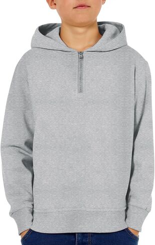 Haloumoning Boys Quarter Zip Hoodies Kids Long Sleeve Casual Pullover Sweatshirts Tops with Side Pockets 5-14 Years in Saudi Arabia