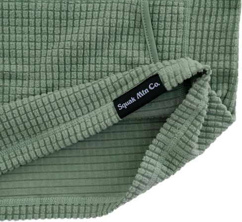 Squak Kids Hoodie-Lil 'Squak Grid Fleece Layer مع Gaiter و Thumbholes & Big Pocket للمشي لمسافات طويلة واللعب في الهواء الطلق in Kuwait