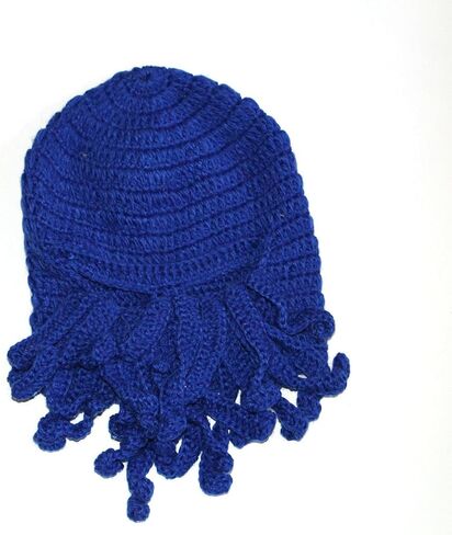 Octopus Kraken Hat, Beard Hat Winter Warm Funny Beanie Hat Face Mask in Saudi Arabia