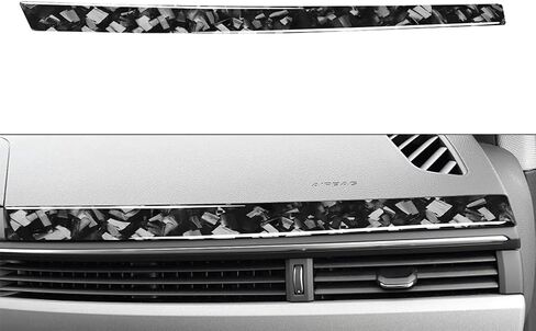 CHCURY1 لوحة معلومات لوحة COPILOT ملصق TRIM LHD CORBON CORBON COLPATION (SONE) نمط مزور لـ Audi A4 S4 S5 RS4 RS5 2017-2024 in Saudi Arabia