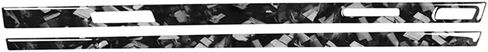 Chcury1 Co-Pilot Panel Trim Dashboard Cover Sticker LHD For Audi Q7 SQ7 4M 16-2019 Carbon Fiber+Epoxy Coating(Soft) Forged Pattern in Saudi Arabia