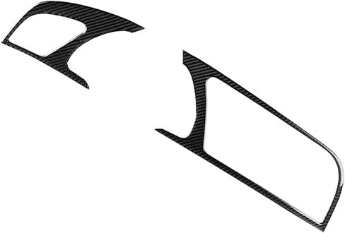 Cnthan7 2PCS Carbon Fiber Dash Board Instrument Panel Dashboard Frame Trim Cover Interior Decoration for Audi A5 RS5 S5, LHD in Kuwait