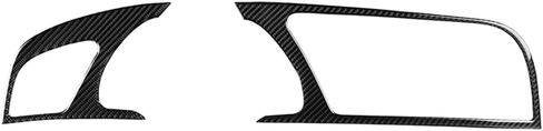 Cnthan7 2PCS Carbon Fiber Dash Board Instrument Panel Dashboard Frame Trim Cover Interior Decoration for Audi A5 RS5 S5, LHD in Kuwait