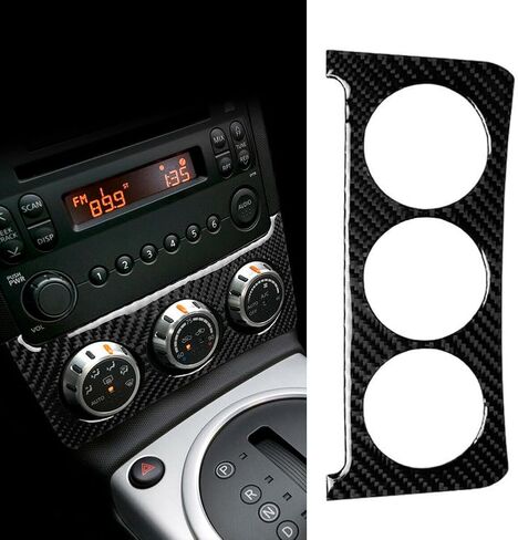 Chcury1 Interior Dash Control Switch Cover Trim Sticker ABS Carbon Fiber Black Car For Nissan 350z 2006-09 in Saudi Arabia